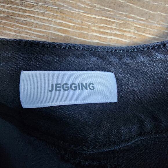 Torrid Lace-Up Black Wash Skinny Jeggings | Women's 10R - Picture 10 of 14